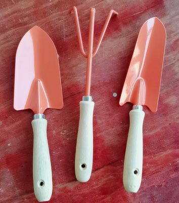 3PCS 木製のハンドル ミニショベル/ラック/花植物のスペード