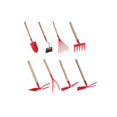 8pcs 小手 / 庭園ツールセットと同じサンプルの炭素鋼 木製のハンドル